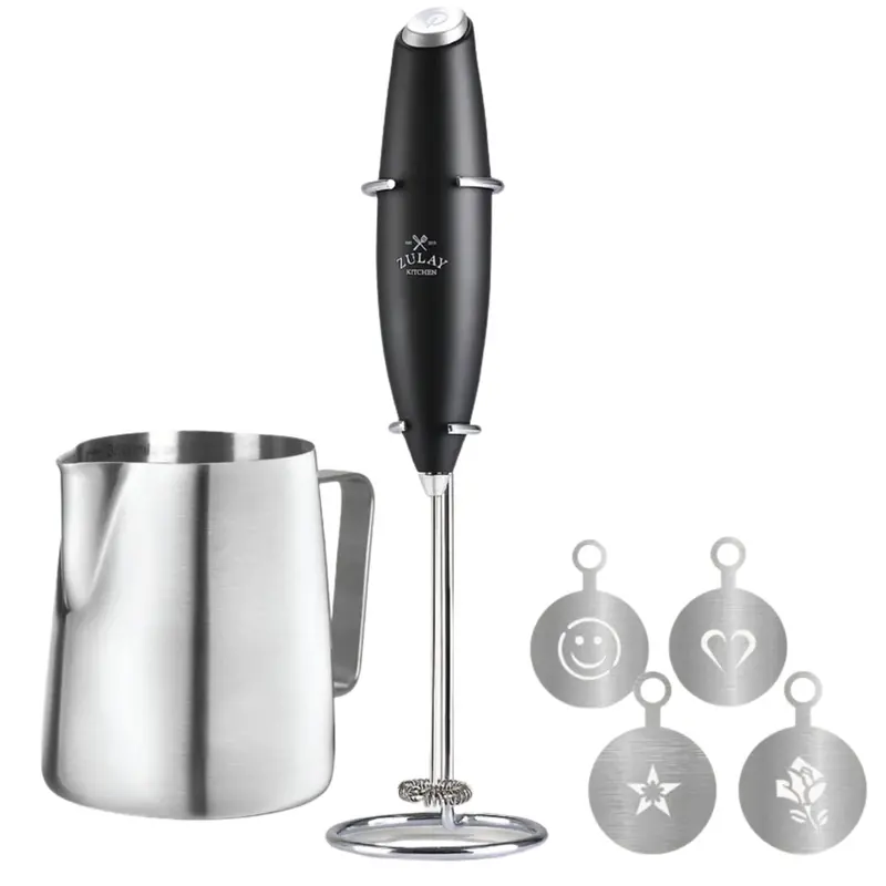 All-In-One Milk Frother Kit With Accessories & Travel Case 1