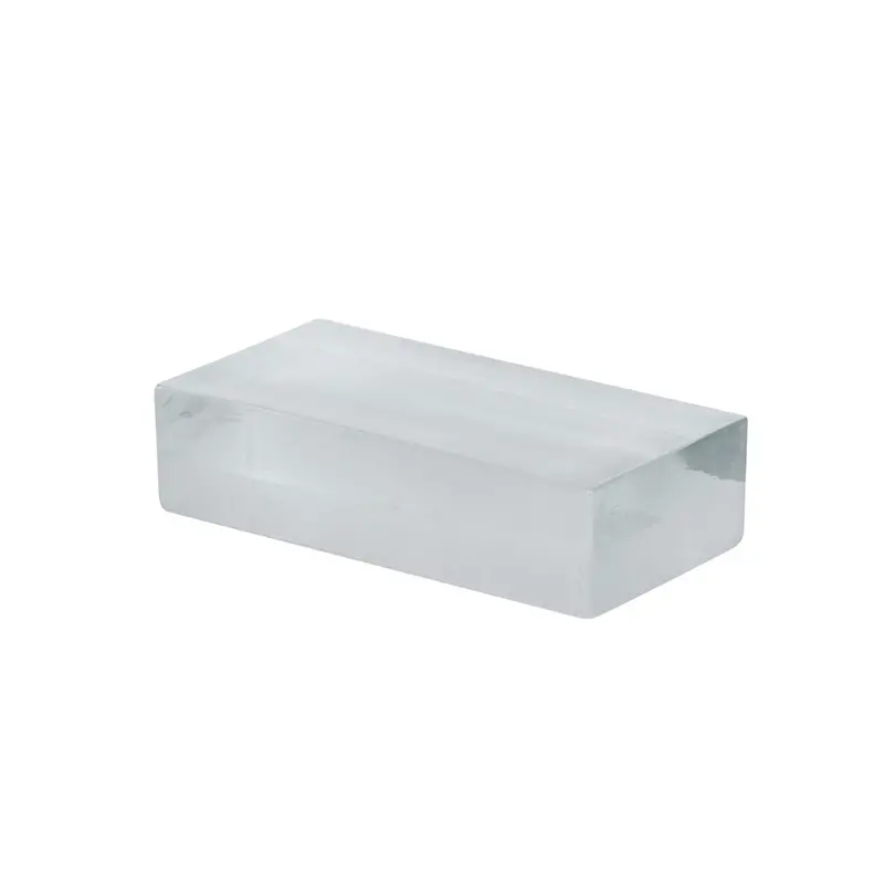 Amalfi Bernard Frosted Glass Brick Sculpture – Minimalist 20.2 X 5 Cm Decorative Accent 1