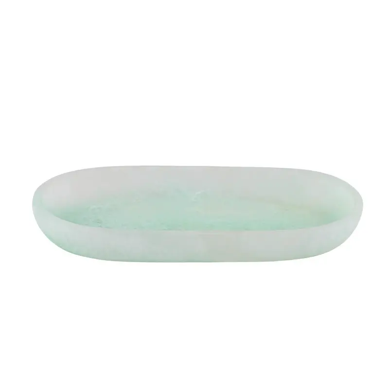 Assemble Kip Oval Resin Serving Tray – Mint, 25.5 × 14 Cm 1