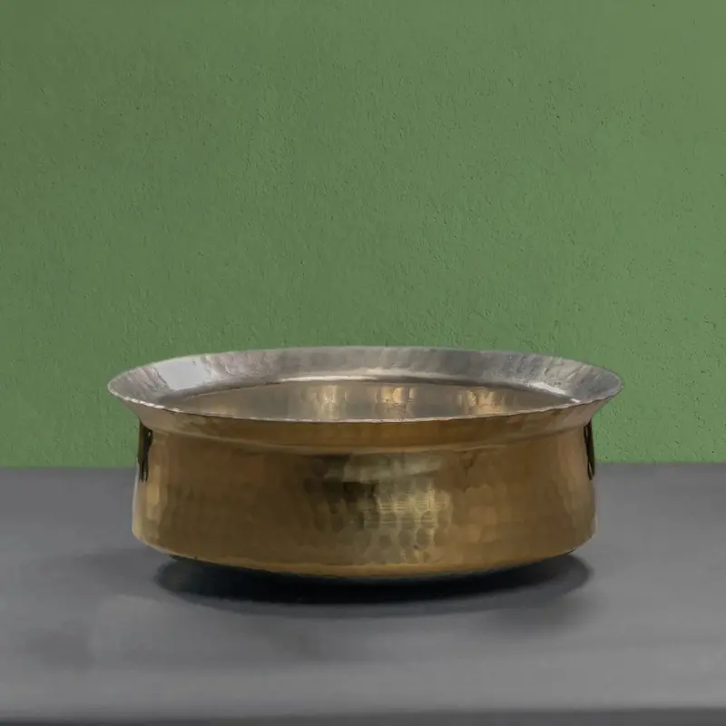 Brass Lagaan (Pital Lagan) – Traditional Indian Cooking Vessel 1