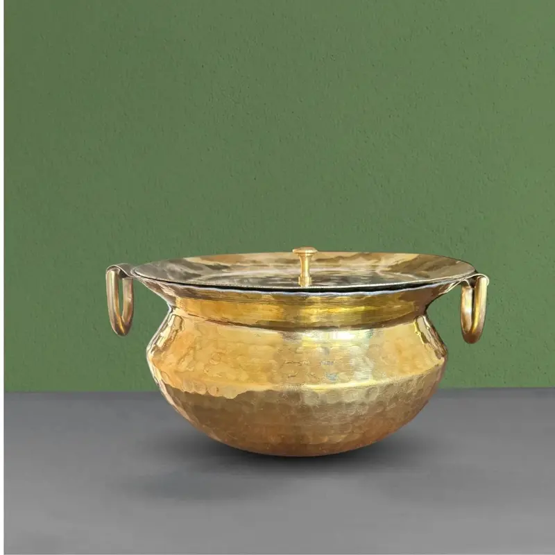 Brass Sipri With Lid – Decorative Storage Or Snack Container 1