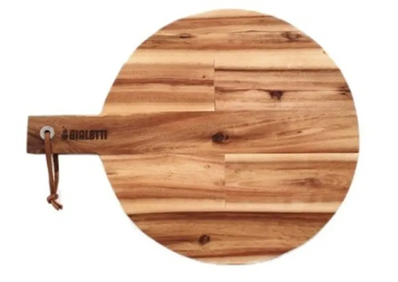 Classica St Clare Acacia Wood Paddle Board – Round, 46 × 18 Cm Natural Finish 1