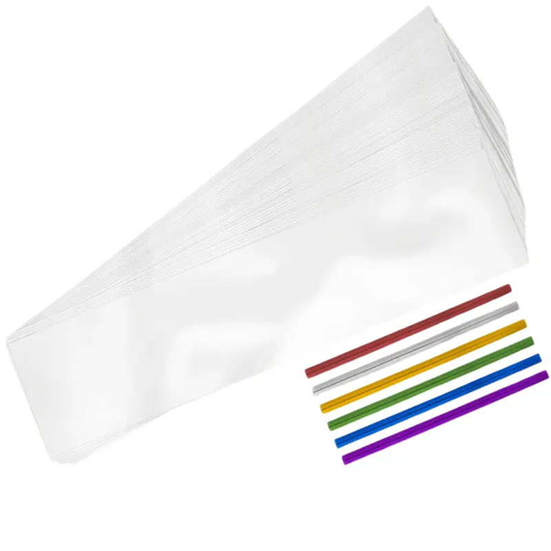 Clear Cellophane Candy & Treat Bags With Twist Ties 1