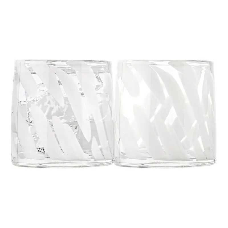 Ecology Camille White Tumbler Set – 4 X 260 Ml Minimalist Glassware 1