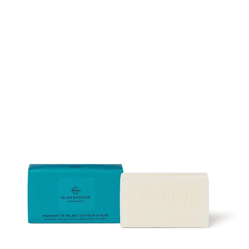 Glasshouse Fragrance Midnight In Milan Body Bar – 180 G Luxury Soap 1