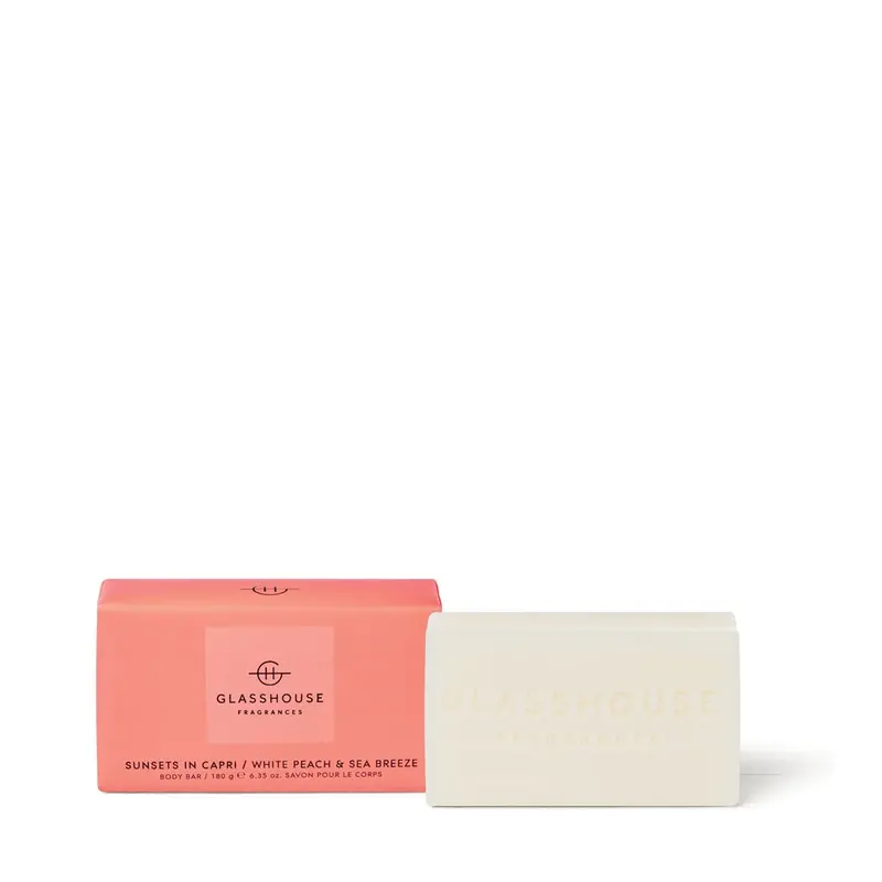Glasshouse Fragrance Sunsets In Capri Body Bar – 180 G Moisturising Soap 1