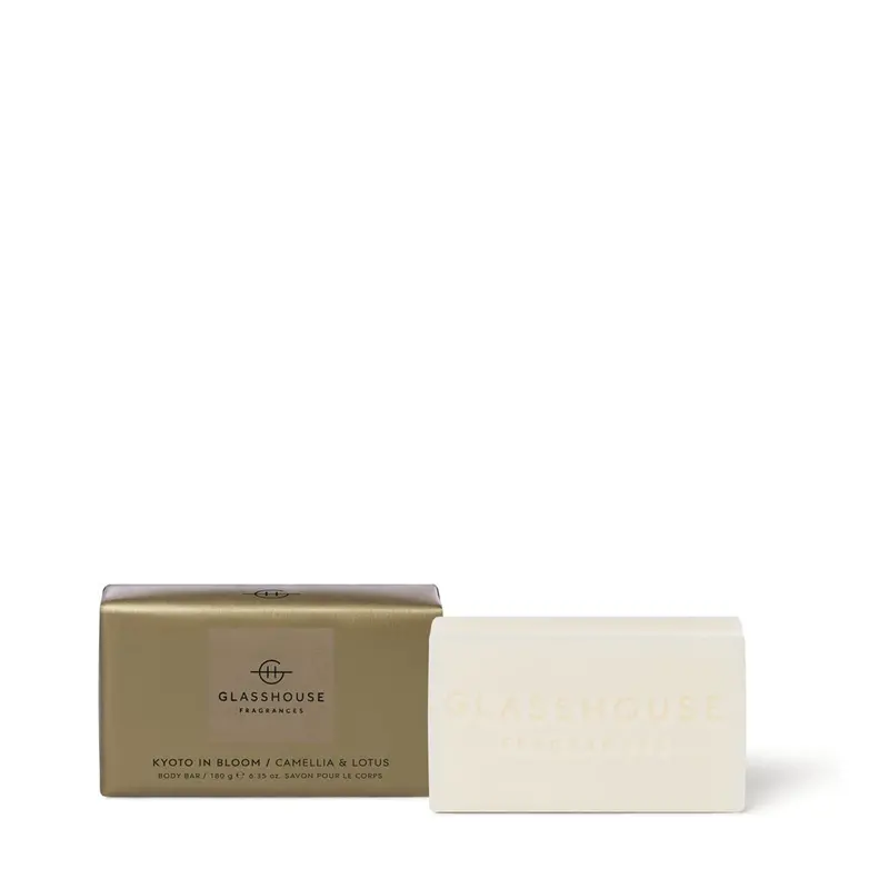 Glasshouse Fragrances Kyoto In Bloom Body Bar – 180G Moisturizing Soap 1