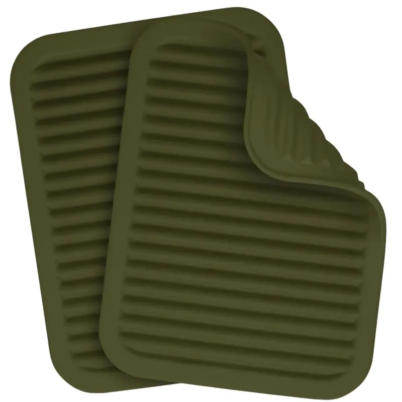 Heat-Resistant Silicone Trivet Set (2-Pack) 2