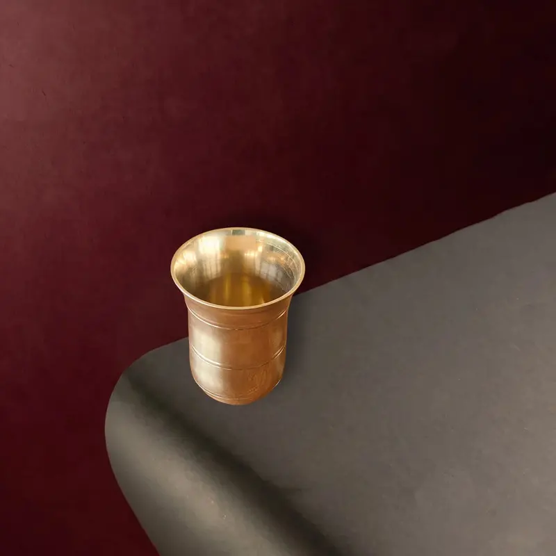 Kansa Tumbler Mridu – Artisan-Crafted Bronze Drinkware From West Bengal 1