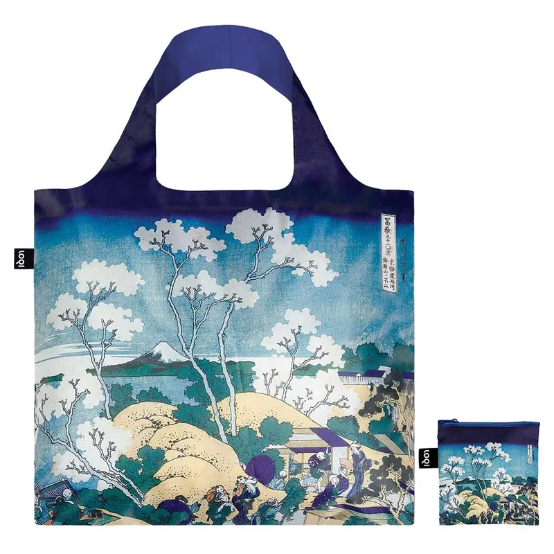 Loqi Hokusai ‘Fuji From Gotenyama’ Foldable Tote Bag – Art-Inspired Reusable Carryall 1
