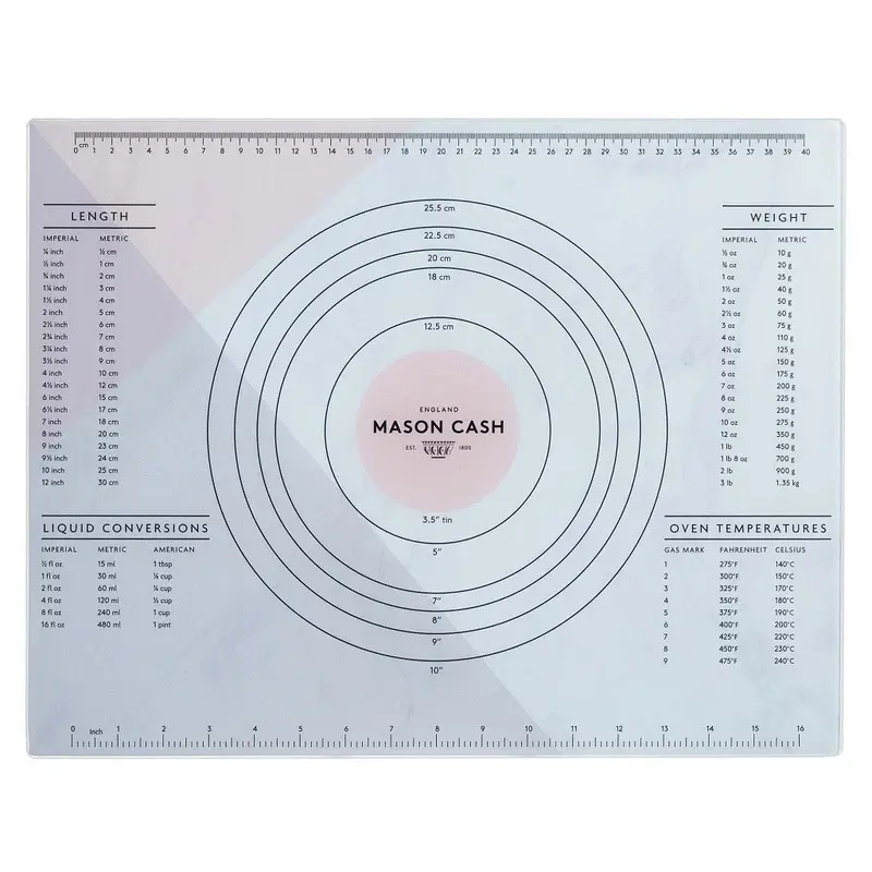 Mason Cash Glass Recipe Board – 45 X 35Cm, Modern Kitchen Display 1
