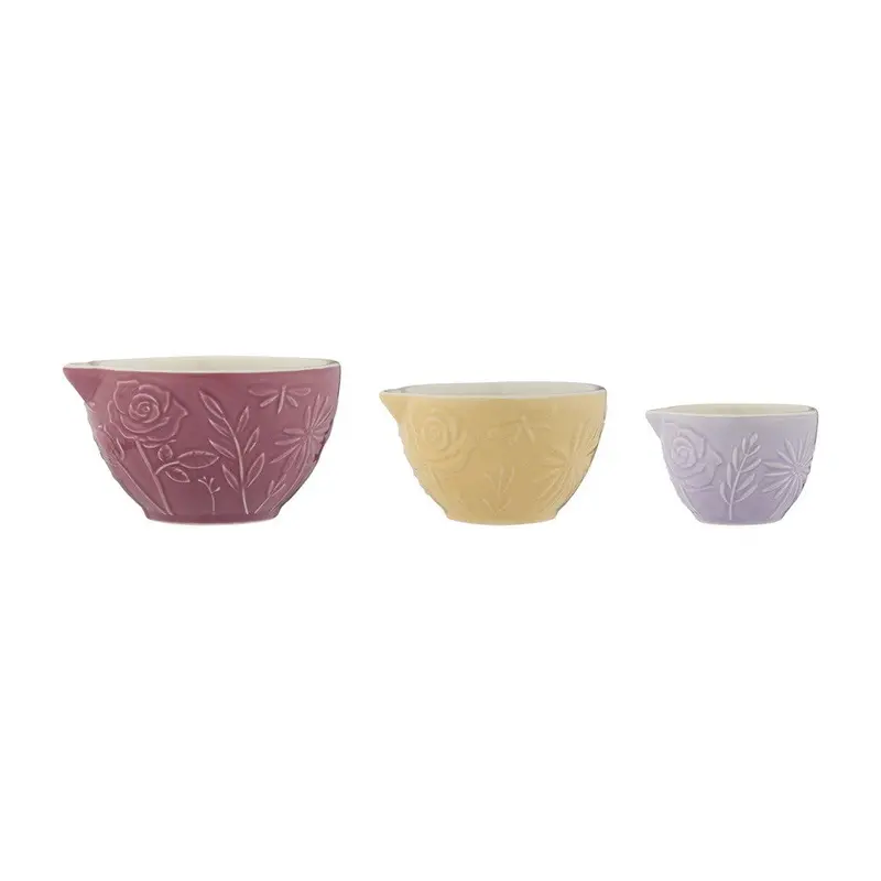 Mason Cash Meadow Measuring Cups – Set Of 3 Graduated Kitchen Cups 1