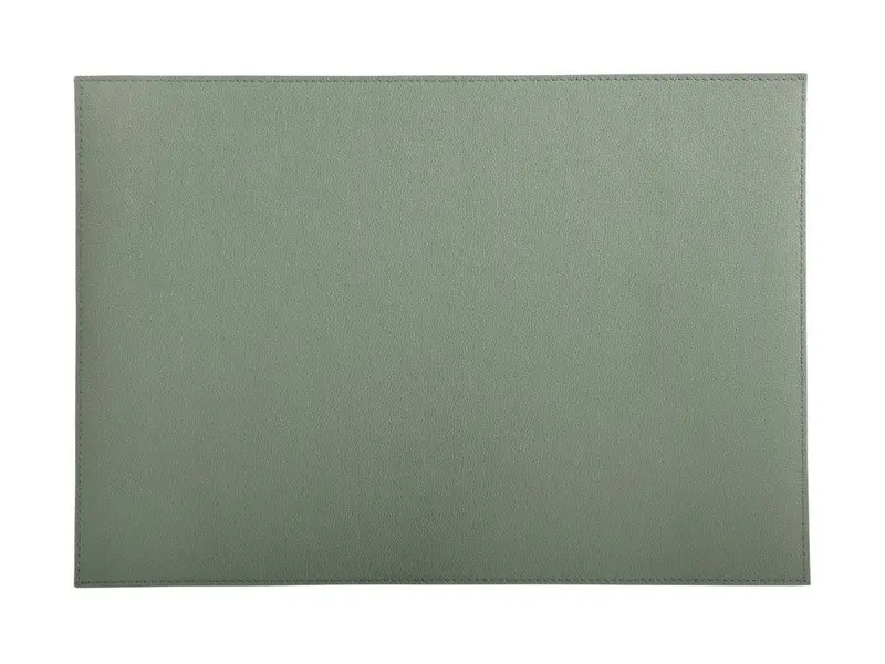 Maxwell & Williams Table Accents Leather-Look Cowhide Placemat – Sage Green, 43X30 Cm 1