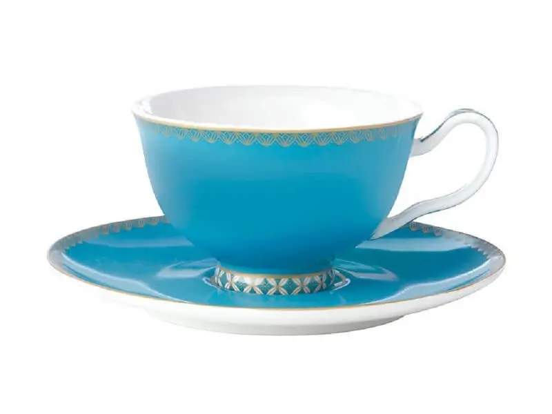 Maxwell & Williams Teas & C'S Aqua Footed Tea Cup And Saucer Set – 200Ml 1