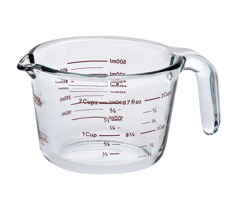 Pyrolux Tempered Glass Measuring Jug – 500Ml (2 Cups) 1