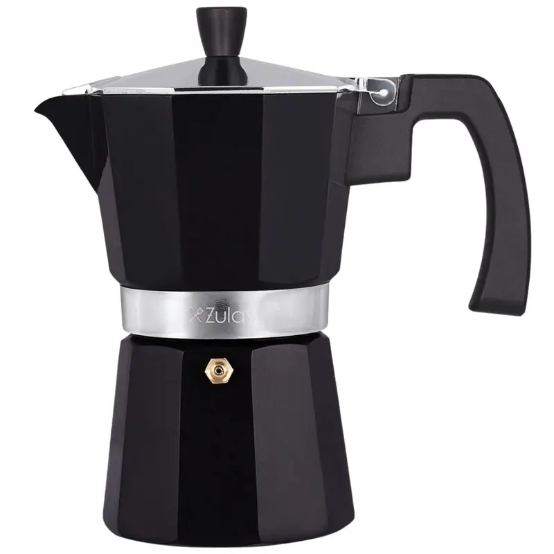 Stovetop Espresso Maker – Aluminum Traditional Moka Pot (6-Cup) 1
