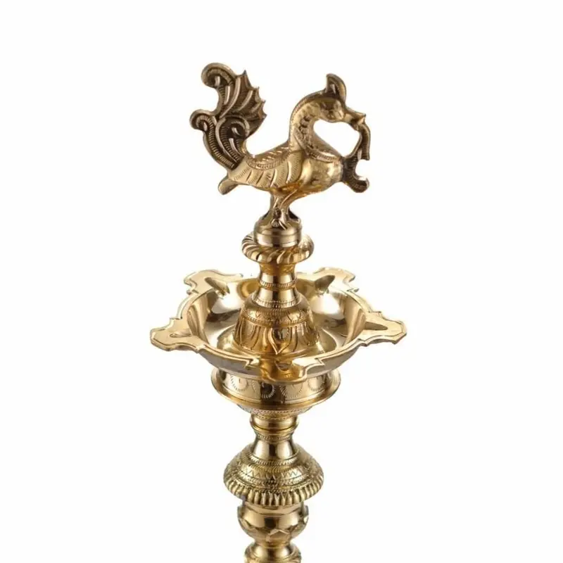 Traditional Brass Annam Kuthu Vilakku Oil Lamp 3
