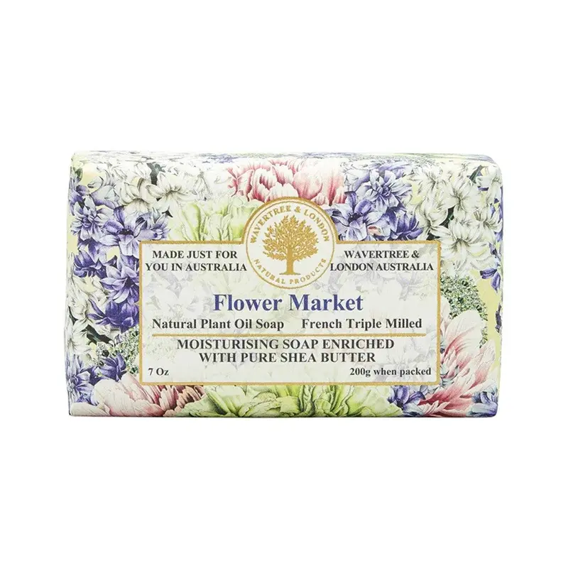 Wavertree & London Floral Scented Soap Bar – 200G, Flower Market Collection 1